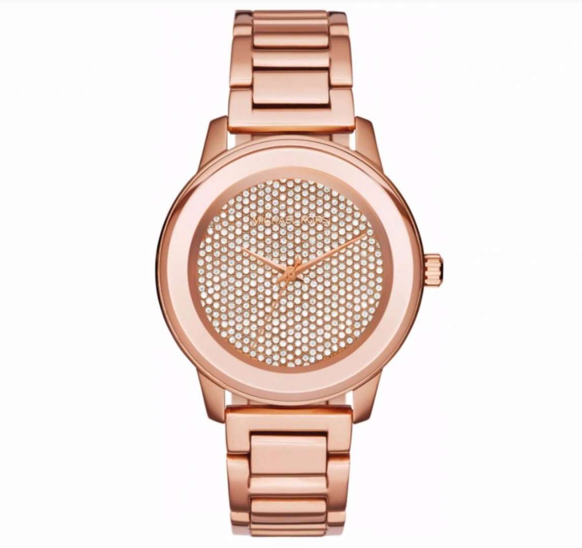 michael kors parker chronograph rose gold